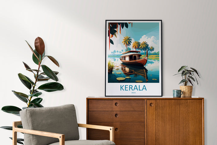 Kerala Travel Print Wall Art Kerala Wall Hanging Home Décor Kerala Gift Art Lovers India Art Lover Gift Wall Décor