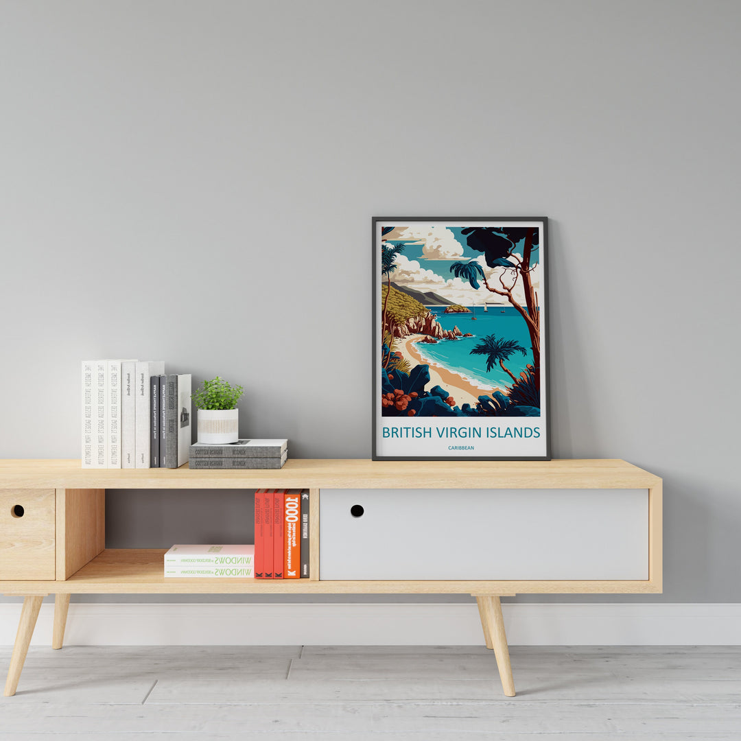 British Virgin Islands Travel Print Wall Art British Virgin Islands Wall Hanging Home Décor British Virgin Islands Gift Art Lovers Wall Art