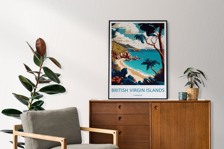 British Virgin Islands Travel Print Wall Art British Virgin Islands Wall Hanging Home Décor British Virgin Islands Gift Art Lovers Wall Art