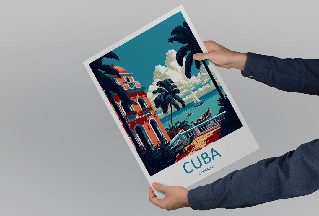 Cuba Travel Print Wall Art Cuba Wall Hanging Home Décor Cuba Gift Art Lovers Wall Art Caribbean Travel Print Poster Gift For Caribbean Art
