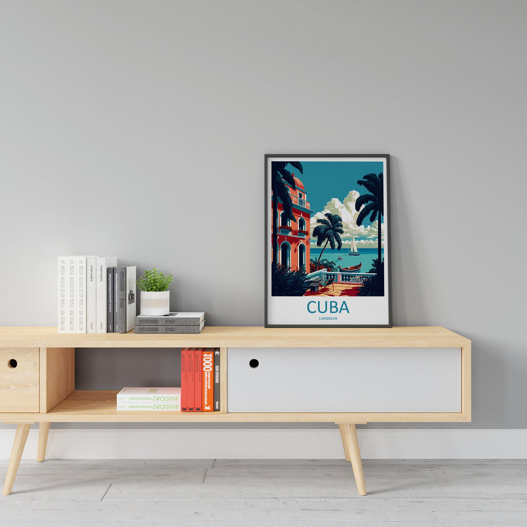 Cuba Travel Print Wall Art Cuba Wall Hanging Home Décor Cuba Gift Art Lovers Wall Art Caribbean Travel Print Poster Gift For Caribbean Art