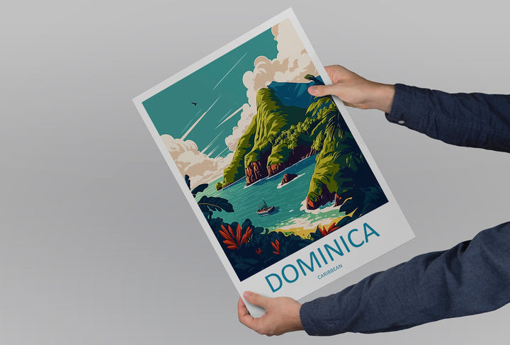 Dominica Travel Print Wall Art Dominica Wall Hanging Home Décor Dominica Gift Art Lovers Wall Art Caribbean Travel Print Poster Gift