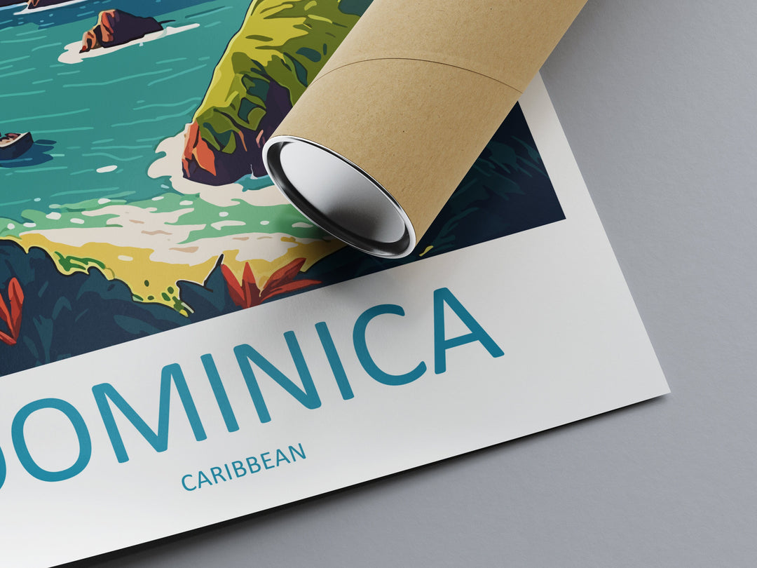 Dominica Travel Print Wall Art Dominica Wall Hanging Home Décor Dominica Gift Art Lovers Wall Art Caribbean Travel Print Poster Gift