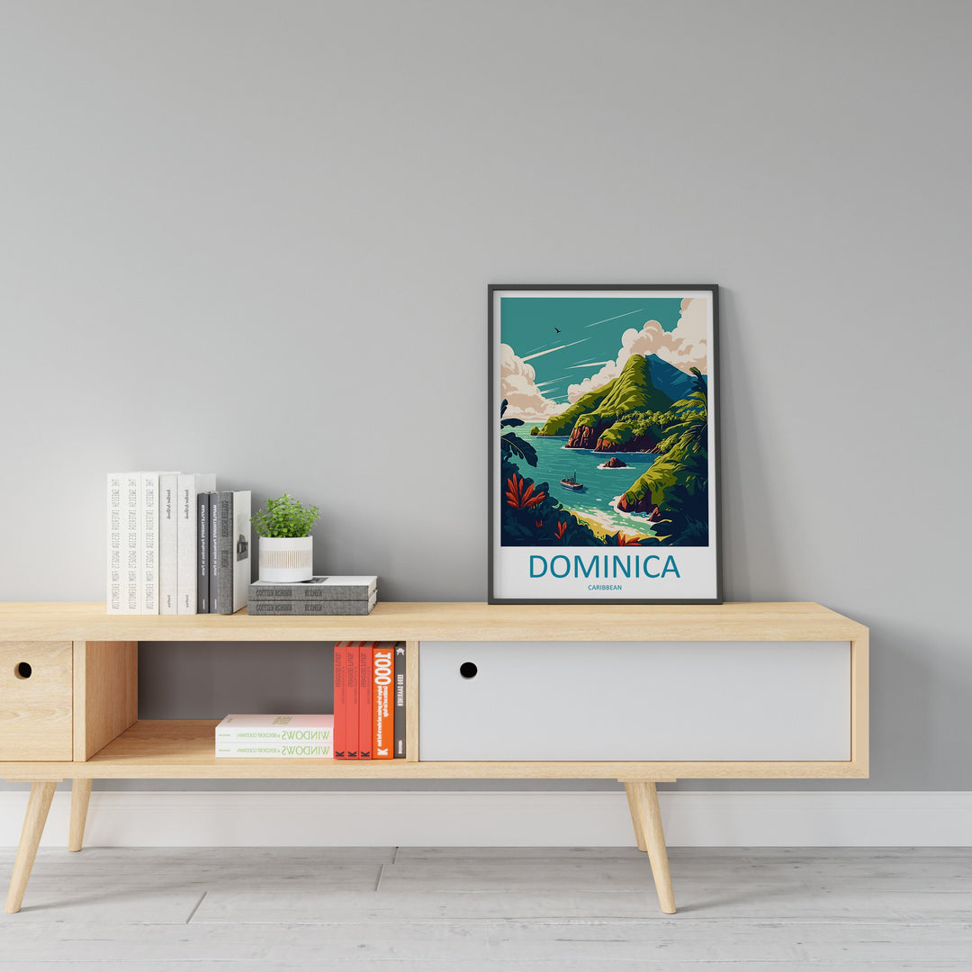 Dominica Travel Print Wall Art Dominica Wall Hanging Home Décor Dominica Gift Art Lovers Wall Art Caribbean Travel Print Poster Gift