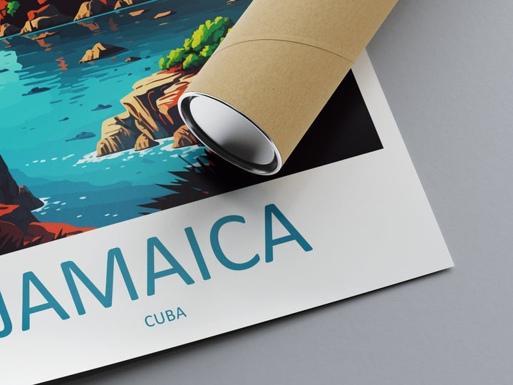 Jamaica Travel Print Wall Art Jamaica Wall Hanging Home Décor Jamaica Gift Art Lovers Wall Art Caribbean Travel Print Poster Gift