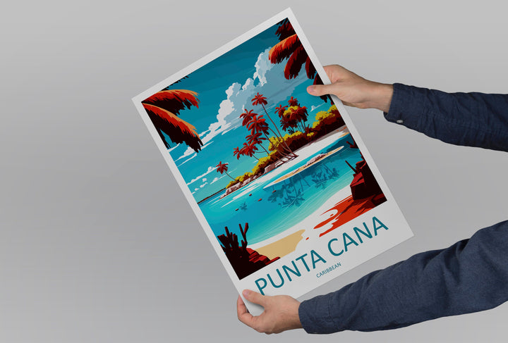 Punta Cana Travel Print Wall Art Punta Cana Wall Hanging Home Décor Punta Cana Gift Art Lovers Wall Art Caribbean Travel Print Poster
