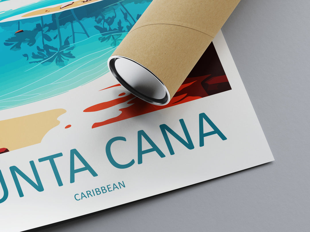 Punta Cana Travel Print Wall Art Punta Cana Wall Hanging Home Décor Punta Cana Gift Art Lovers Wall Art Caribbean Travel Print Poster