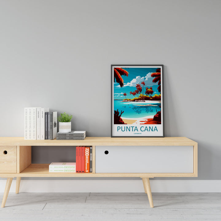 Punta Cana Travel Print Wall Art Punta Cana Wall Hanging Home Décor Punta Cana Gift Art Lovers Wall Art Caribbean Travel Print Poster