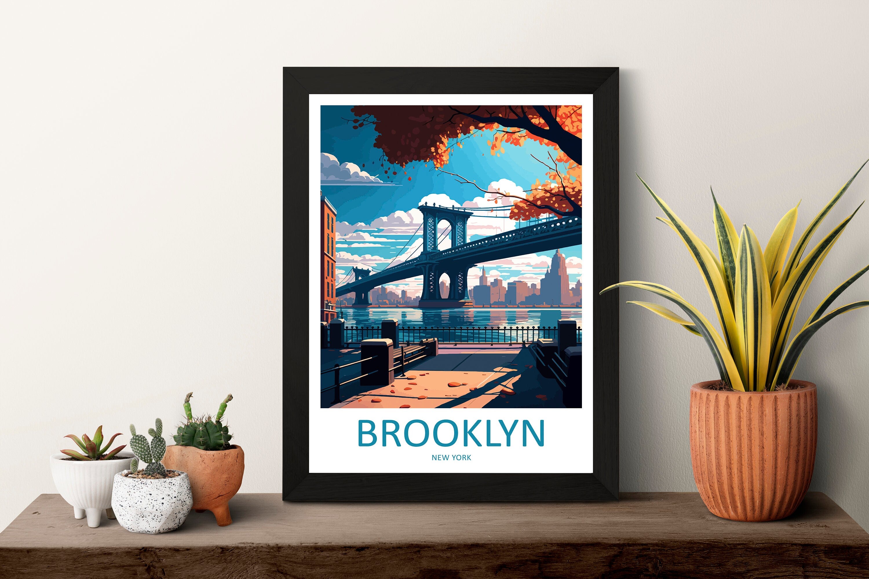 Brooklyn New York Travel Print