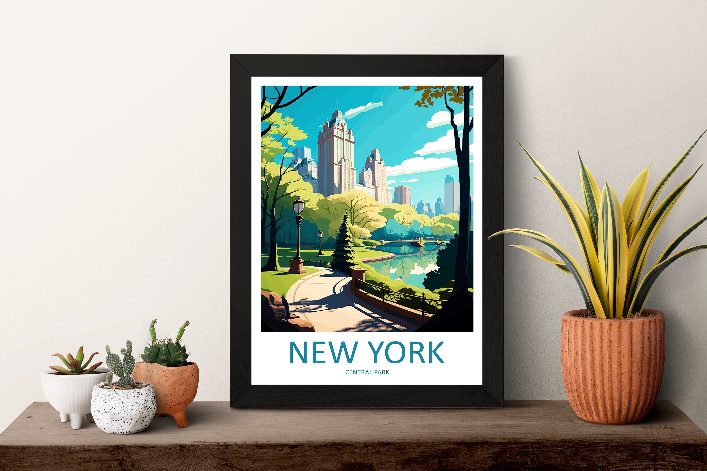 Central Park New York Travel Print