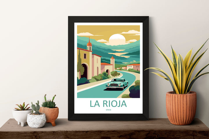 La Rioja Travel Print Wall Art La Rioja Wall Hanging Home Décor La Rioja Gift Art Lovers Spain Art Lover Gift La Rioja Print Spain Wall Art