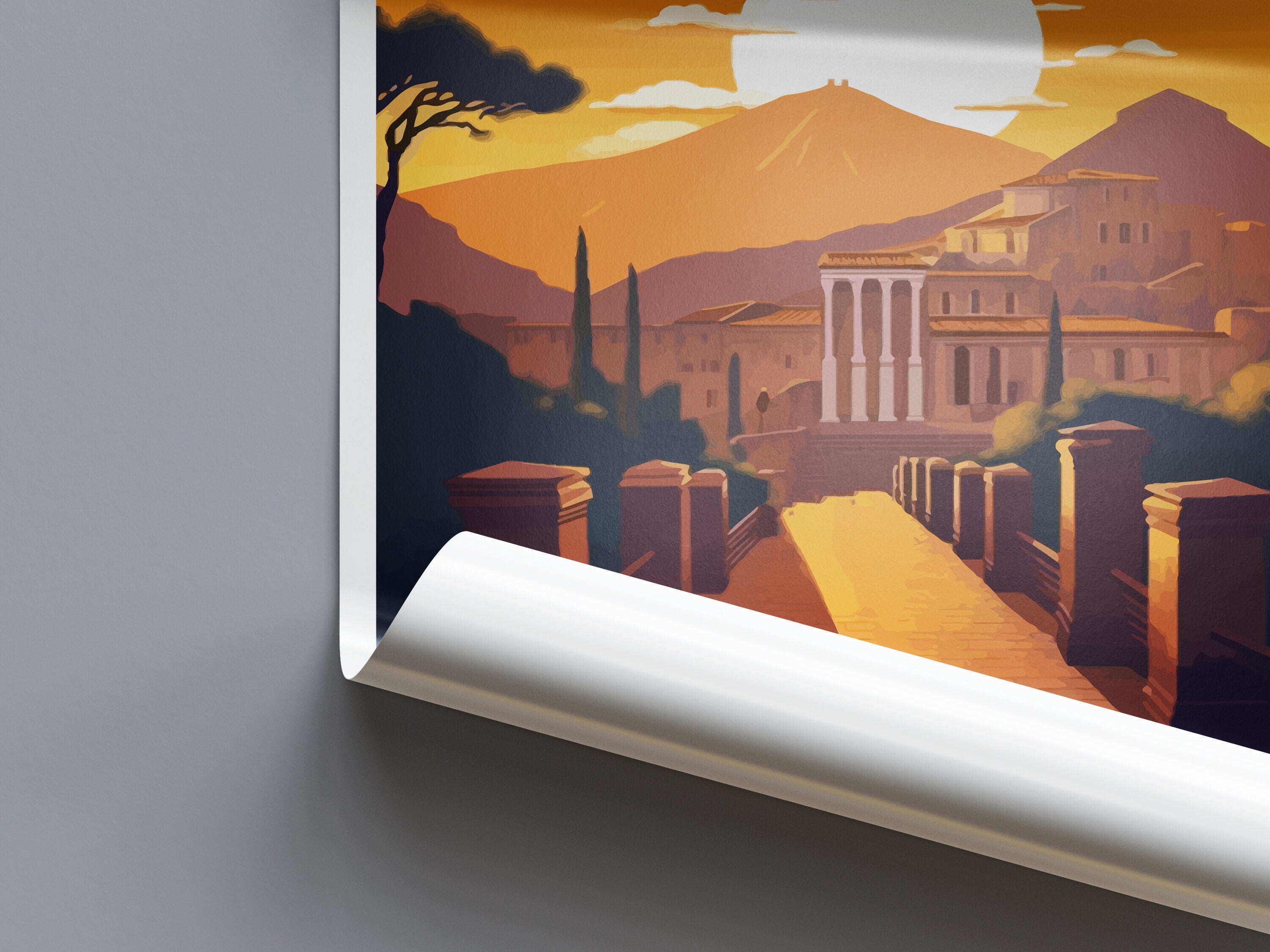 Pompeii Travel Print