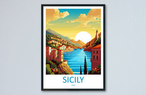 Sicily Travel Print