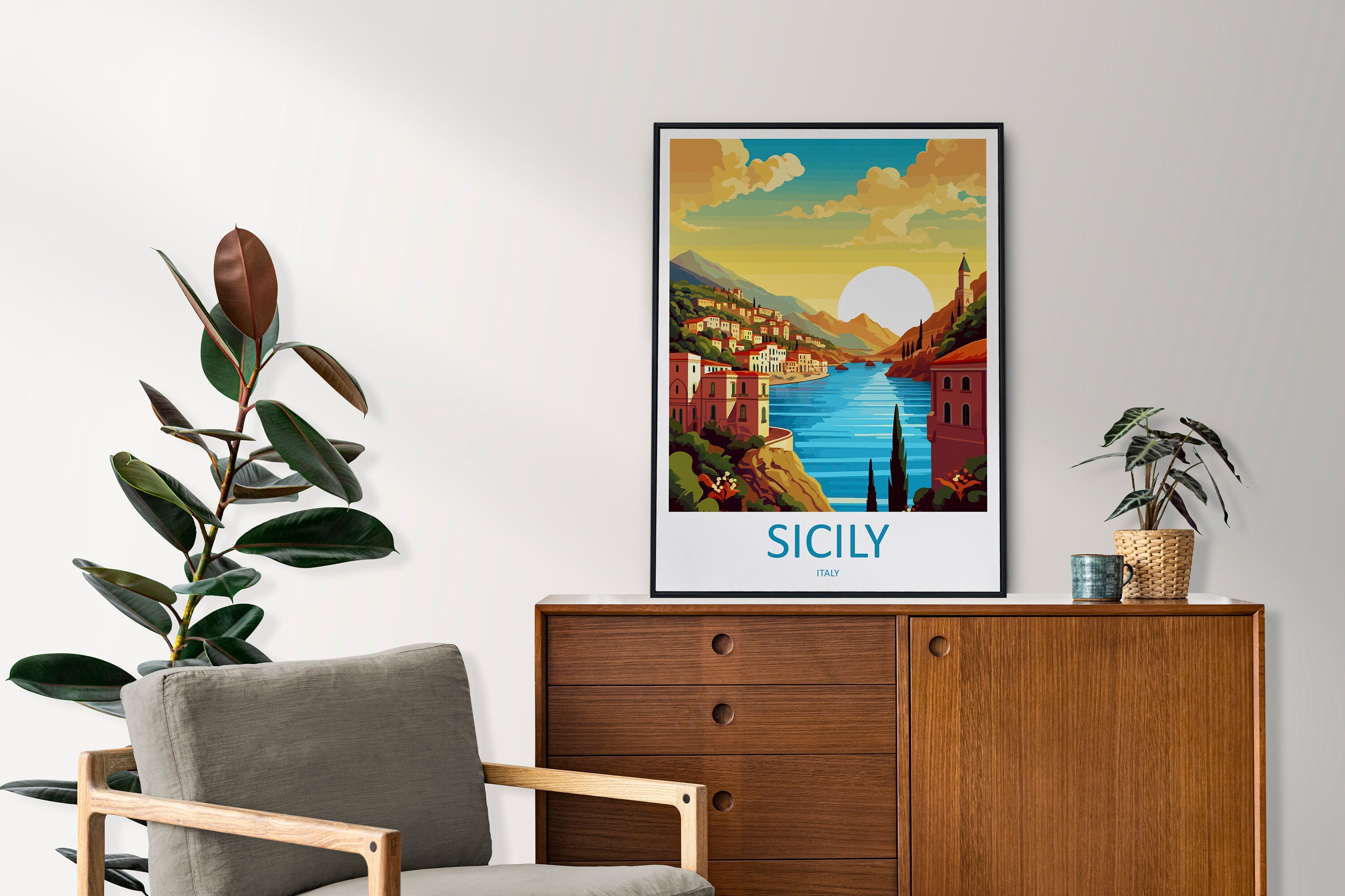 Sicily Travel Print