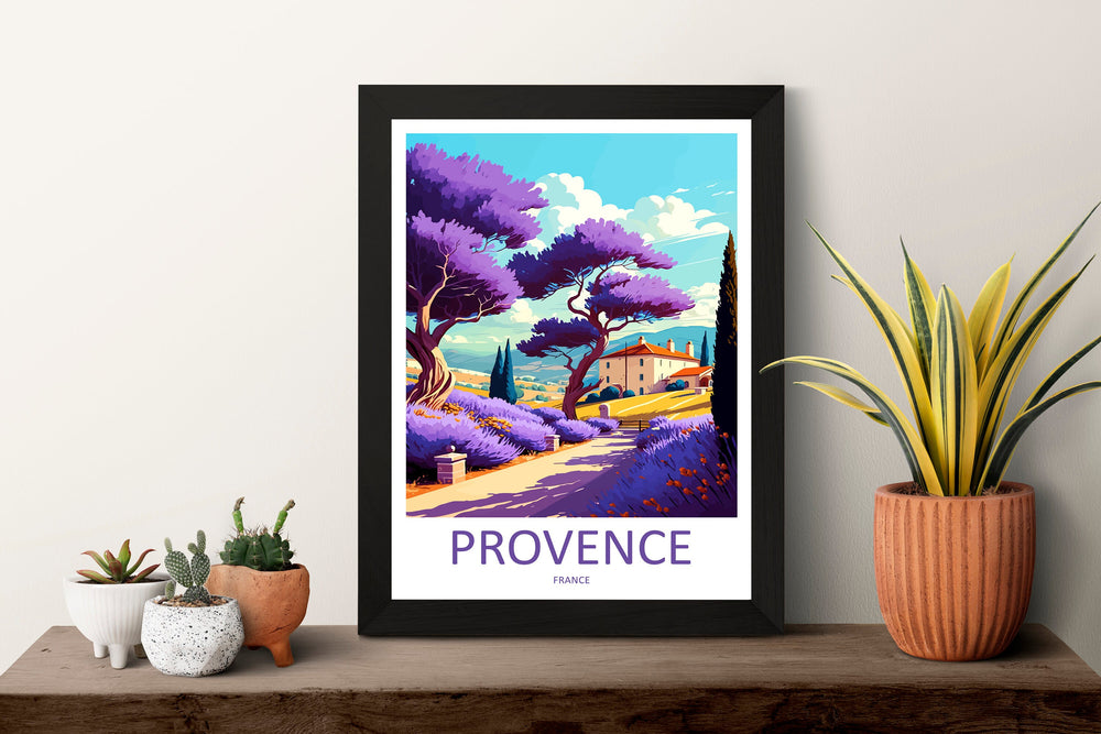 Provence Travel Print Wall Art Provence Wall Hanging Home Décor Provence Gift Art Lovers France Art Lover Gift Provence Art Provence Art