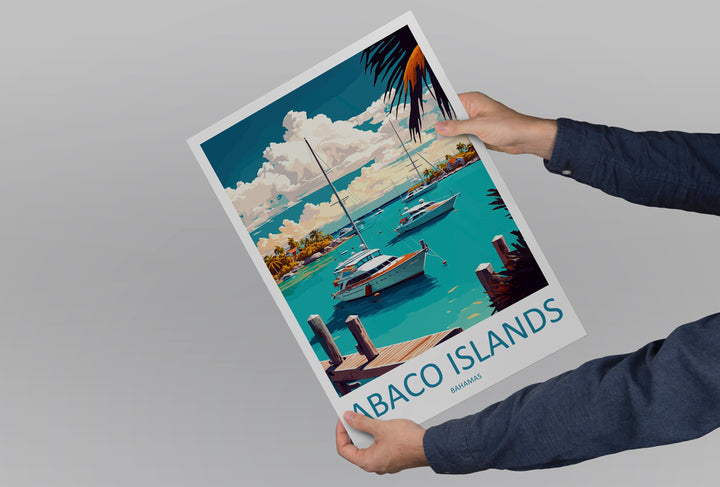 Abaco Islands Travel Print Wall Art Abaco Islands Wall Hanging Home Décor Abaco Islands Gift Art Lovers Wall Art Caribbean Travel Print