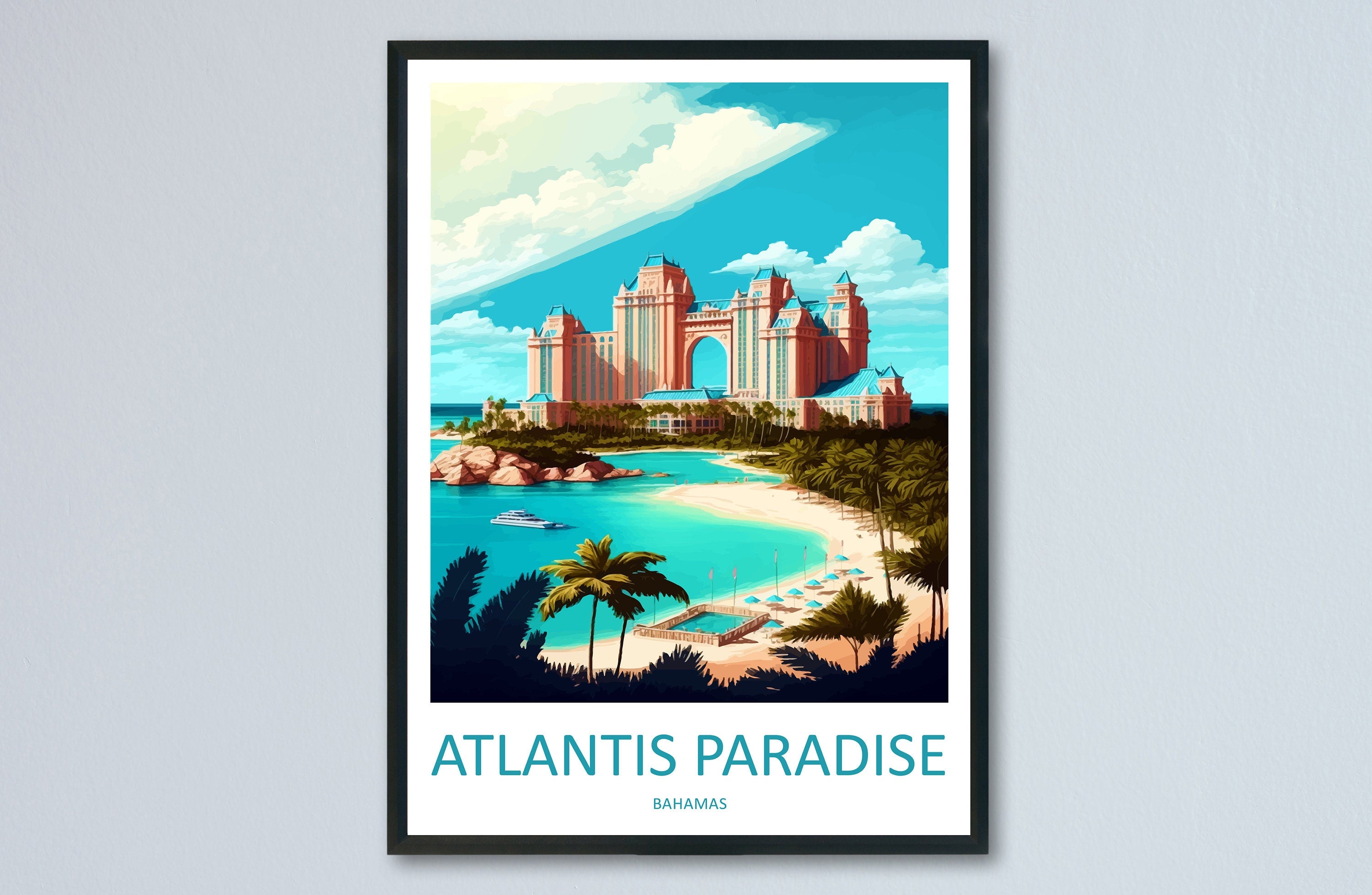 Atlantis Paradise Travel Print