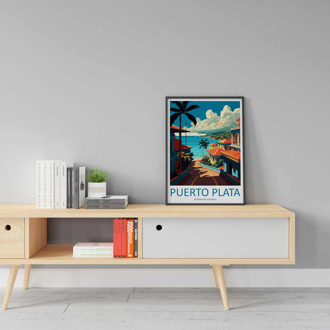 Puerto Plata Travel Print Wall Art Puerto Plata Wall Hanging Home Décor Puerto Plata Gift Art Lovers Wall Art Caribbean Travel Print