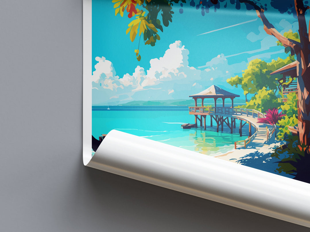 Negril Travel Print Wall Art Negril Wall Hanging Home Décor Negril Gift Art Lovers Wall Art Caribbean Travel Print