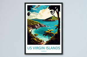 US Virgin Islands Travel Print