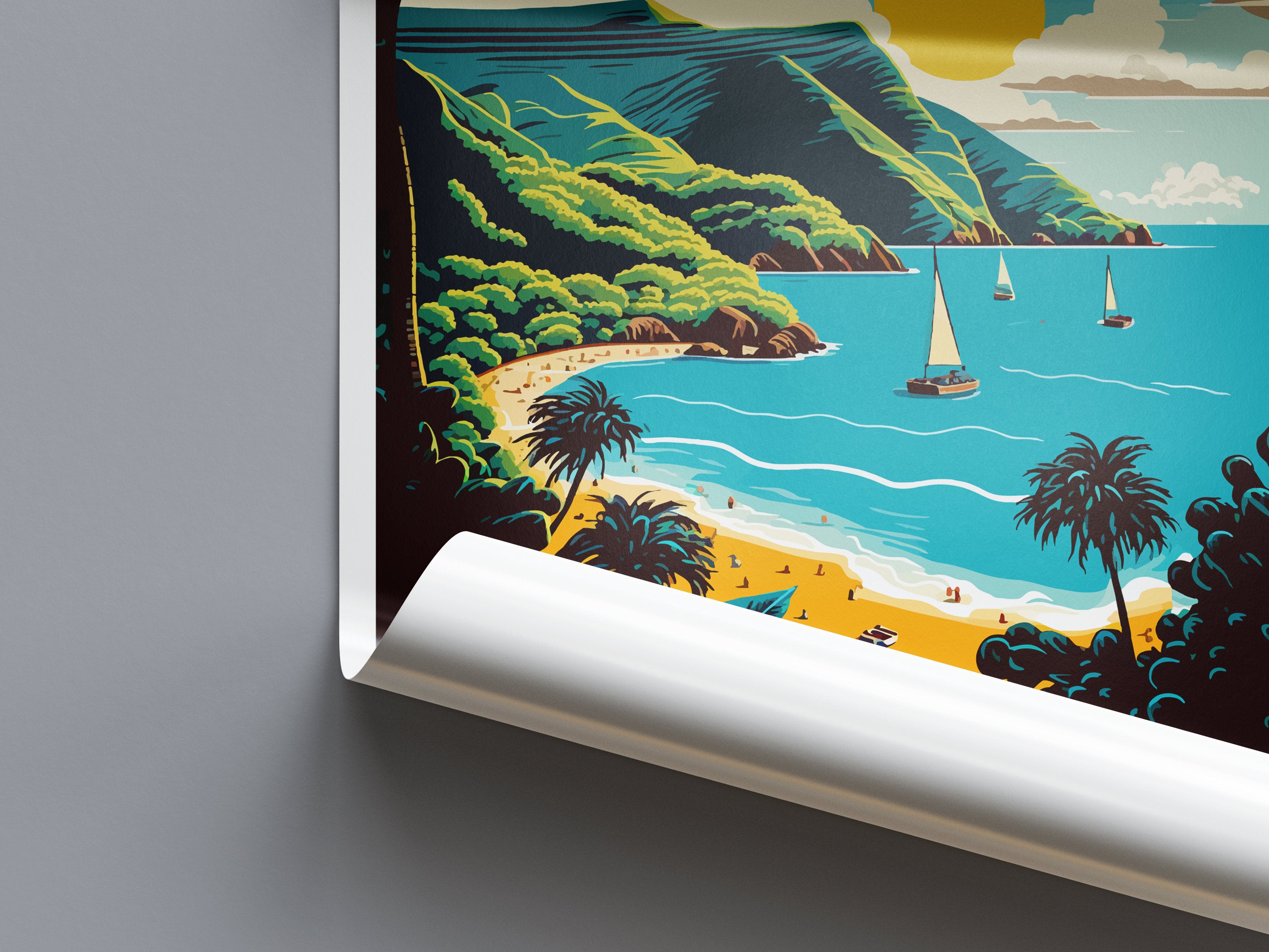 Saint Vincent & The Grenadines Travel Print