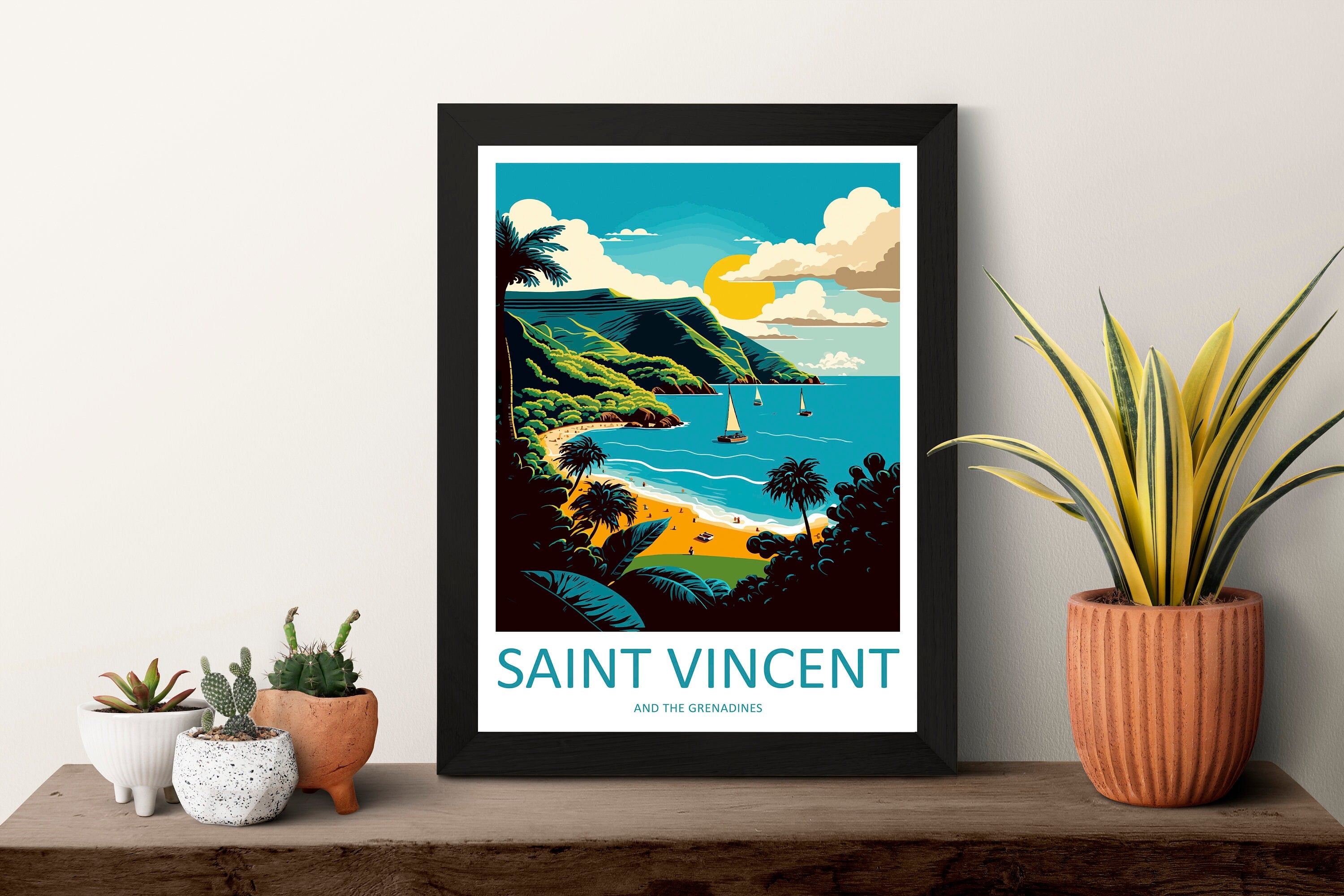 Saint Vincent & The Grenadines Travel Print