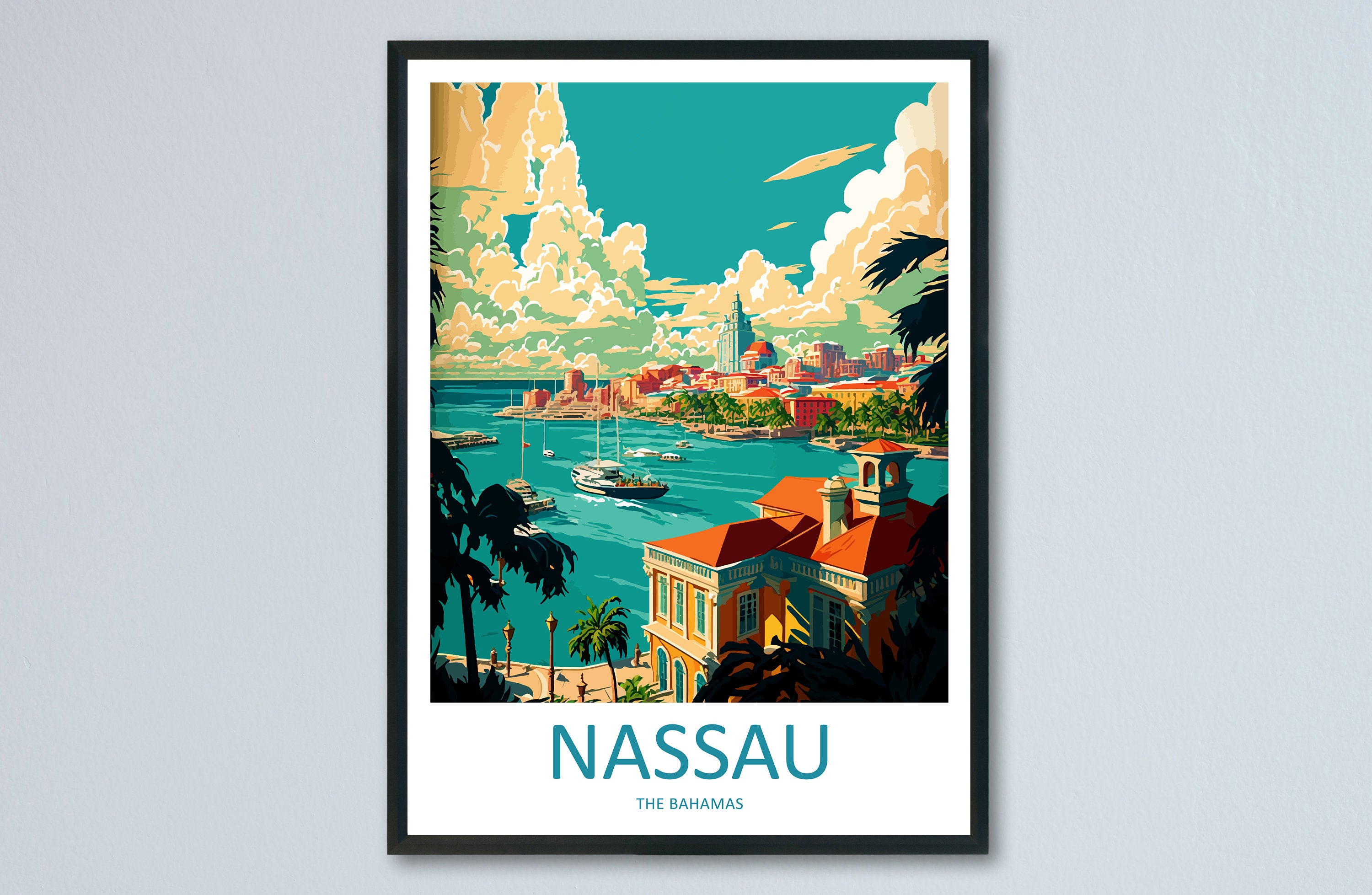 Nassau Travel Print