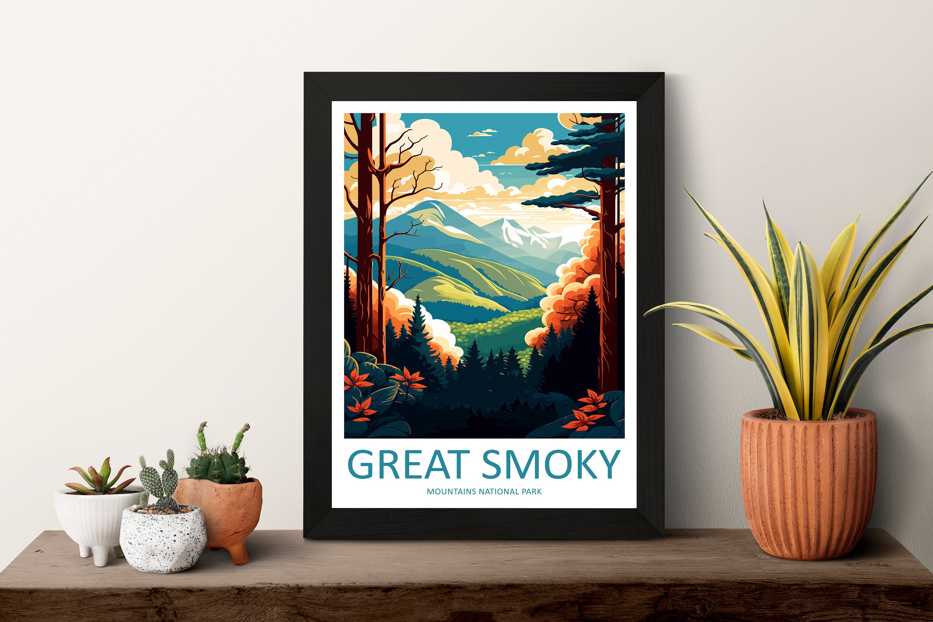 Great Smoky Mountains National Park Travel Print