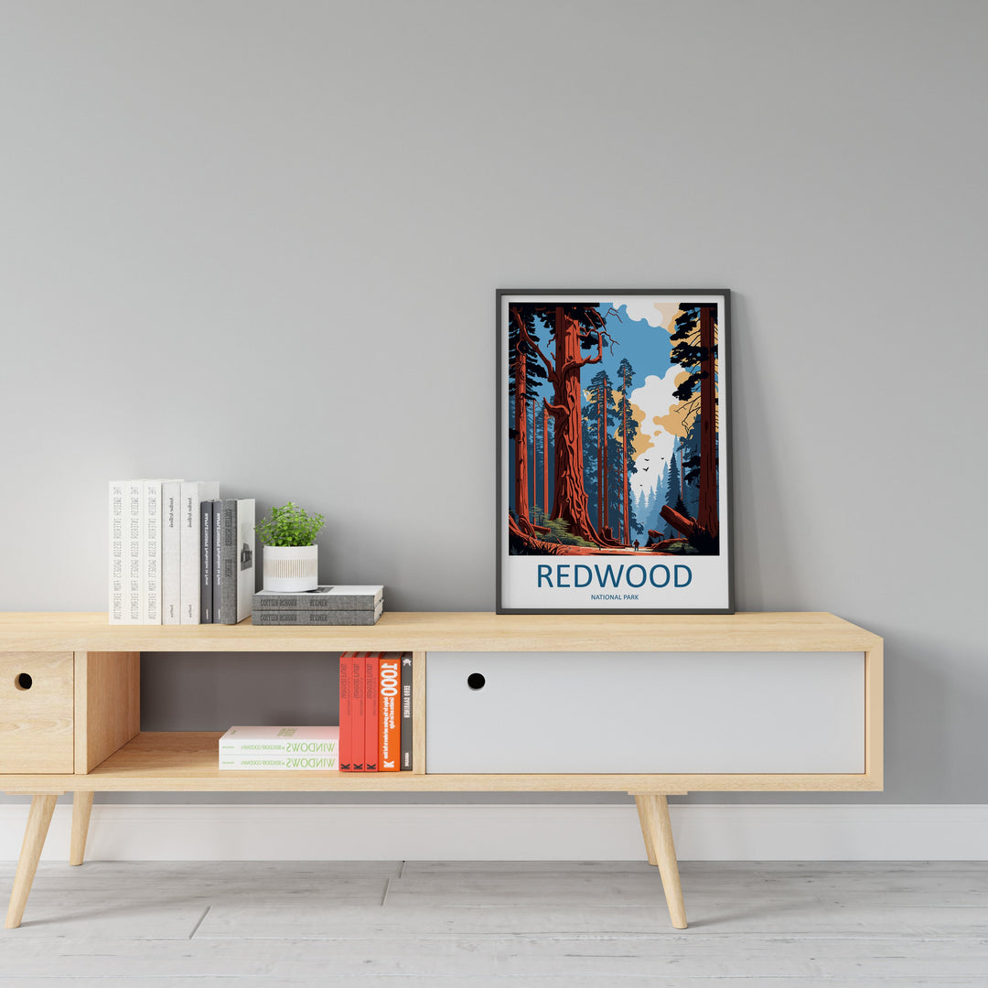 Redwood National Park Travel Print Wall Art Redwood National Park Wall Hanging Home Décor Redwood National Park Gift Art