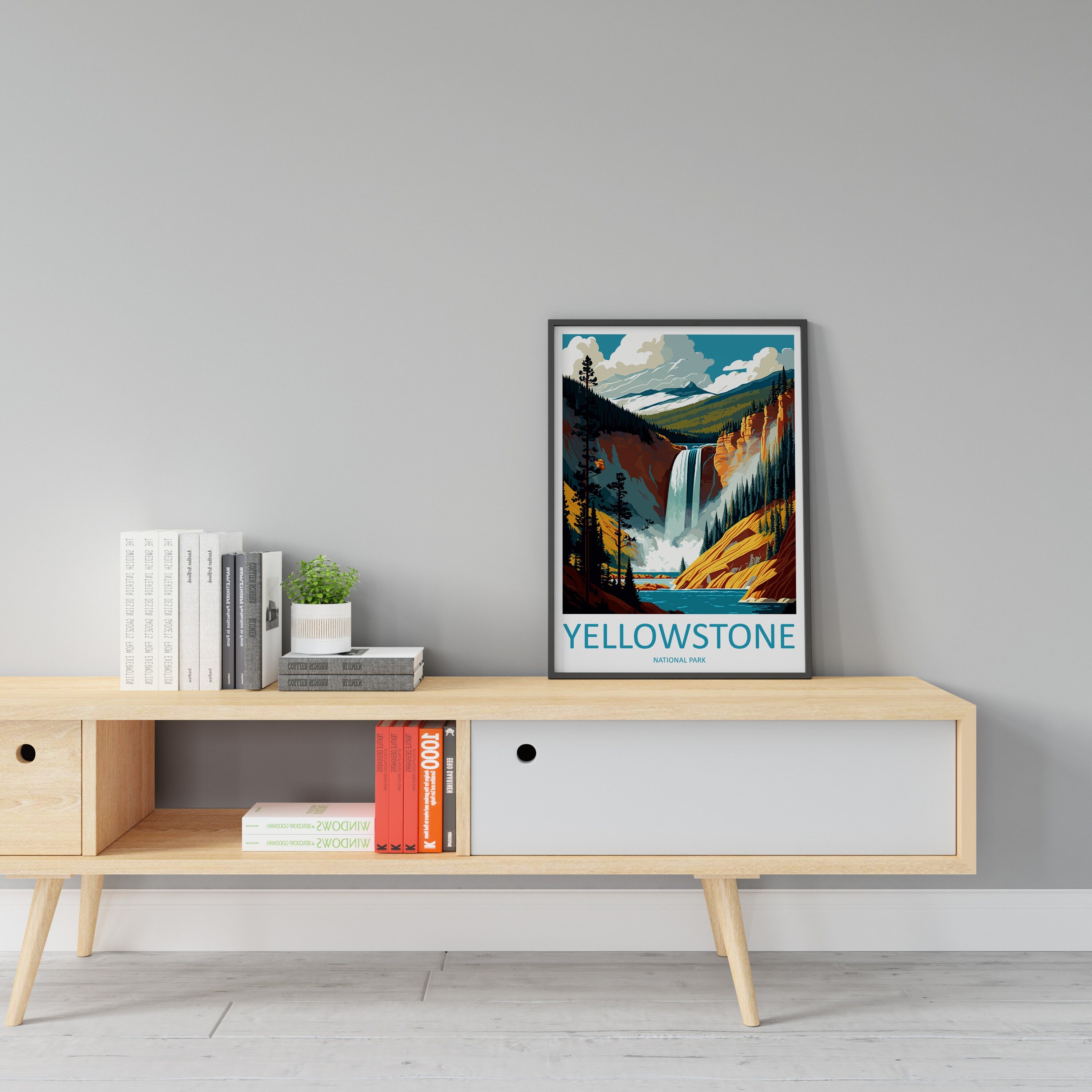 Yellowstone National Park Travel Print