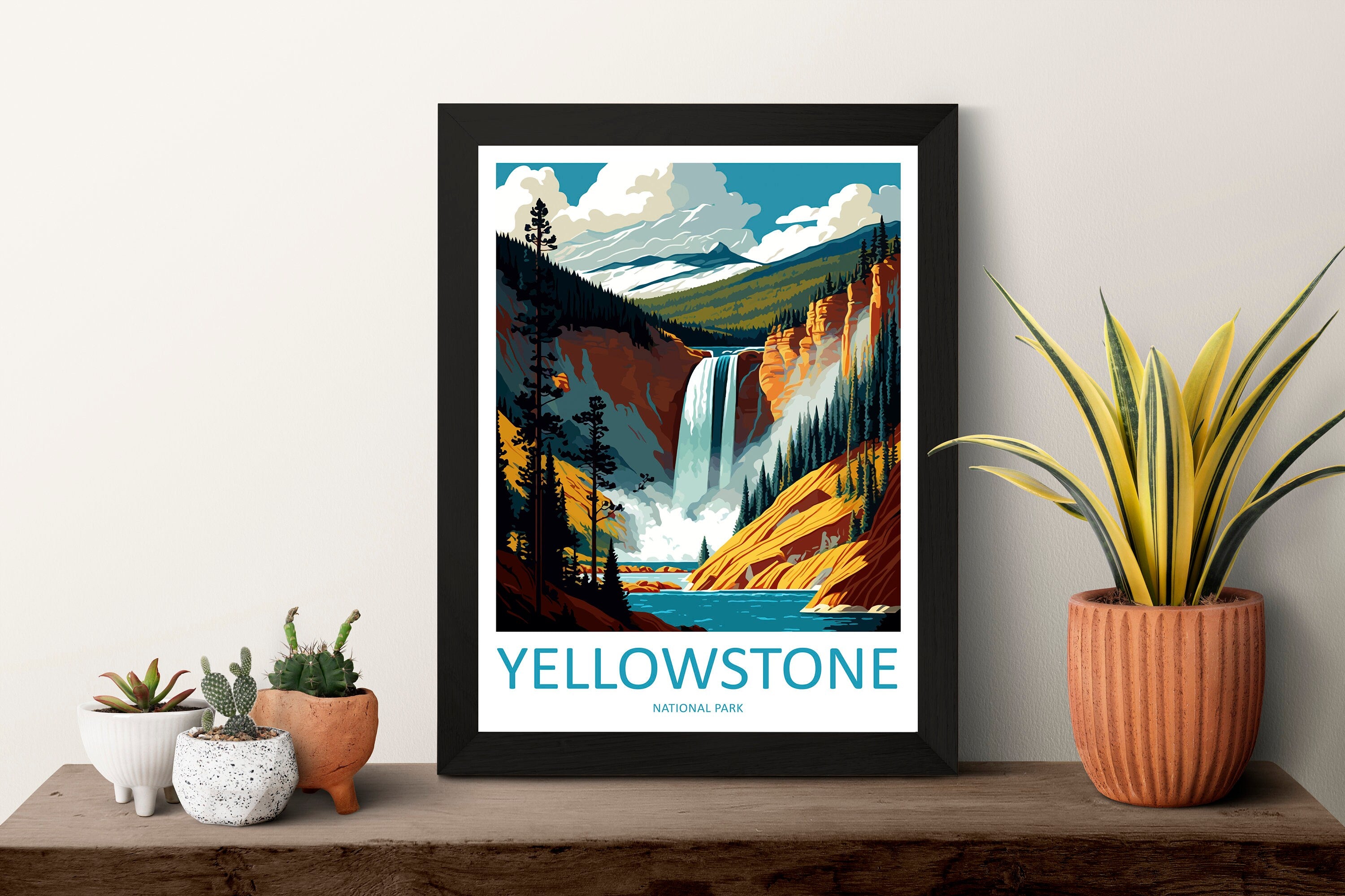 Yellowstone National Park Travel Print