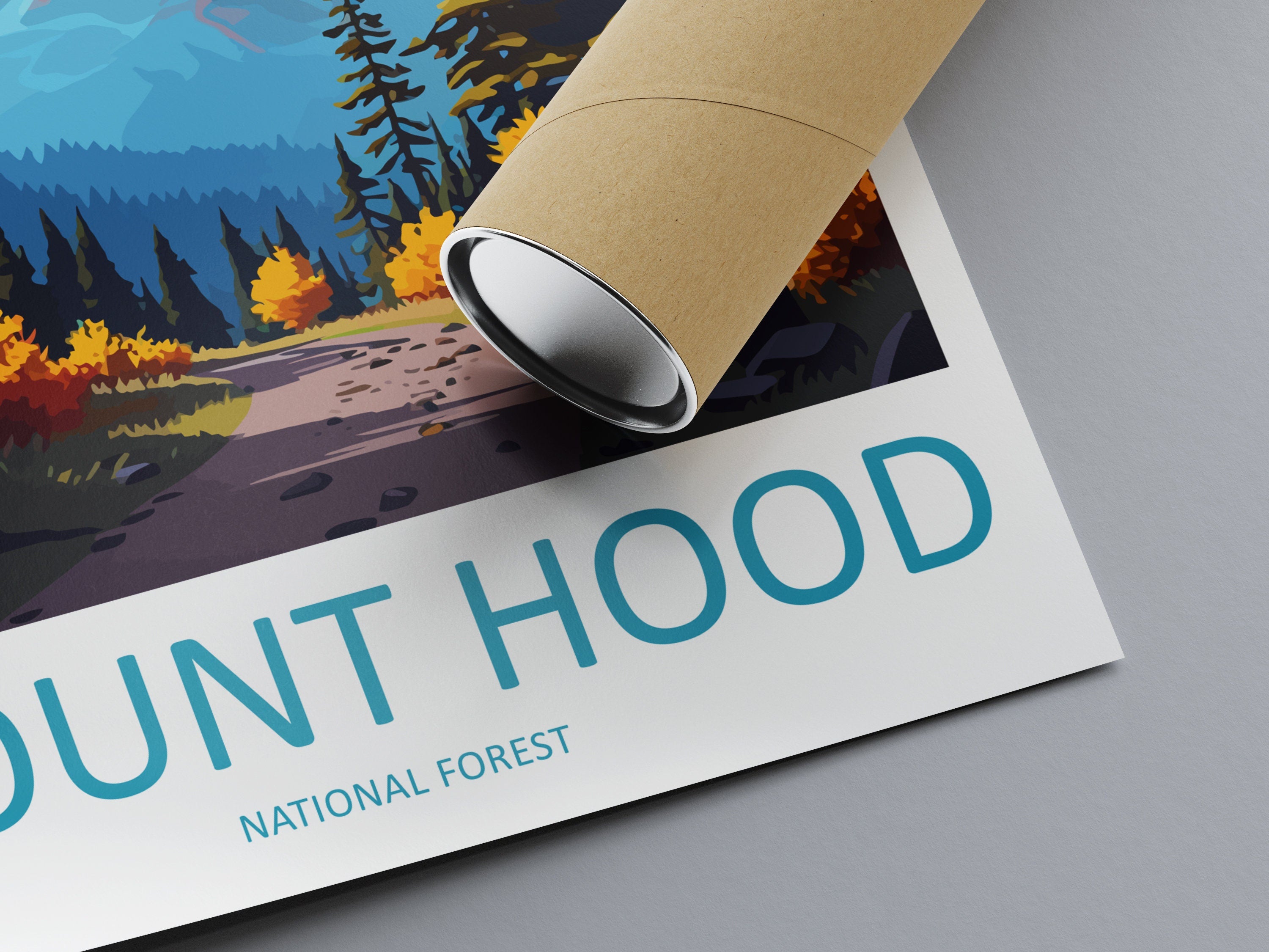 Mount Hood National Forest Travel Print