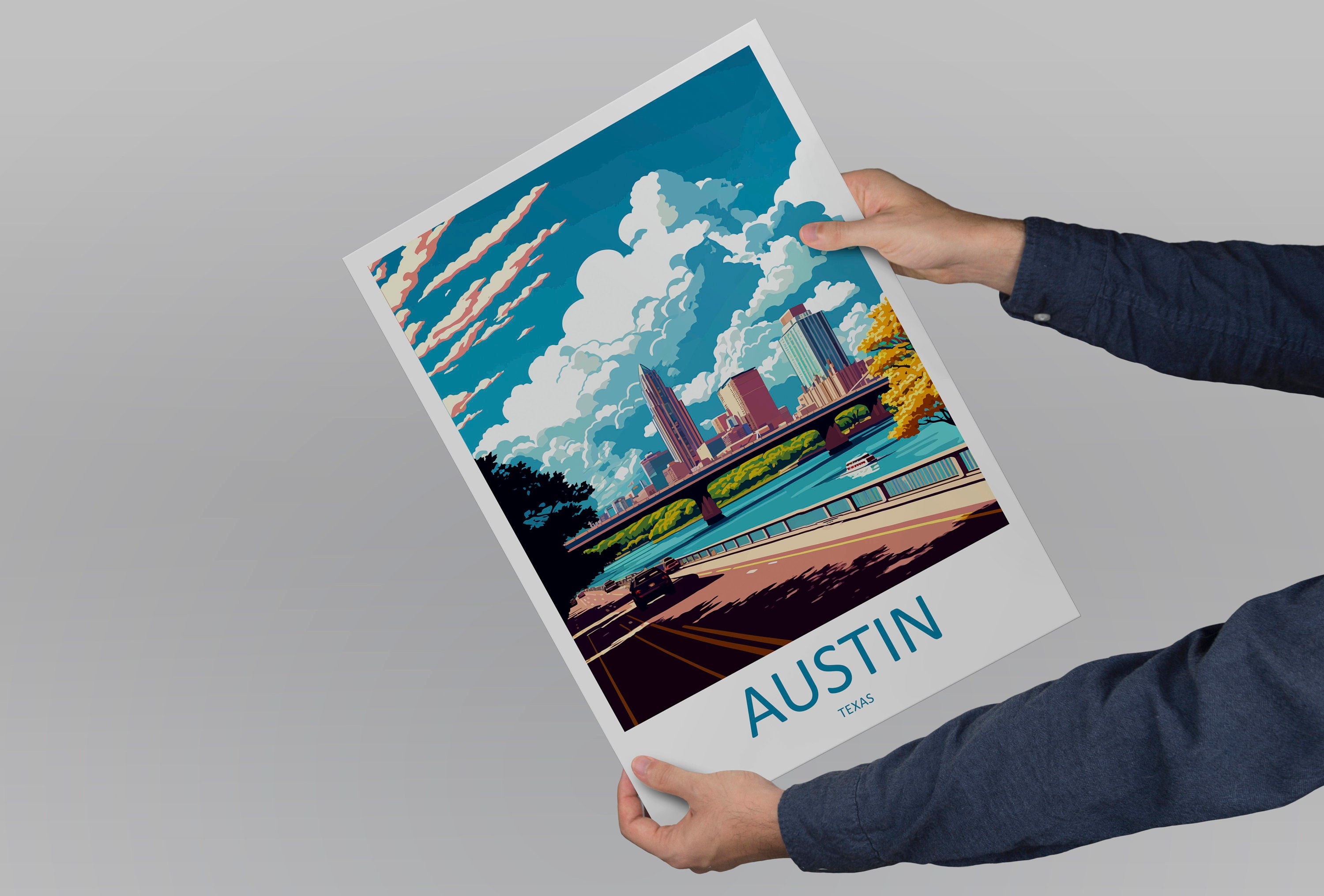 Austin Travel Print