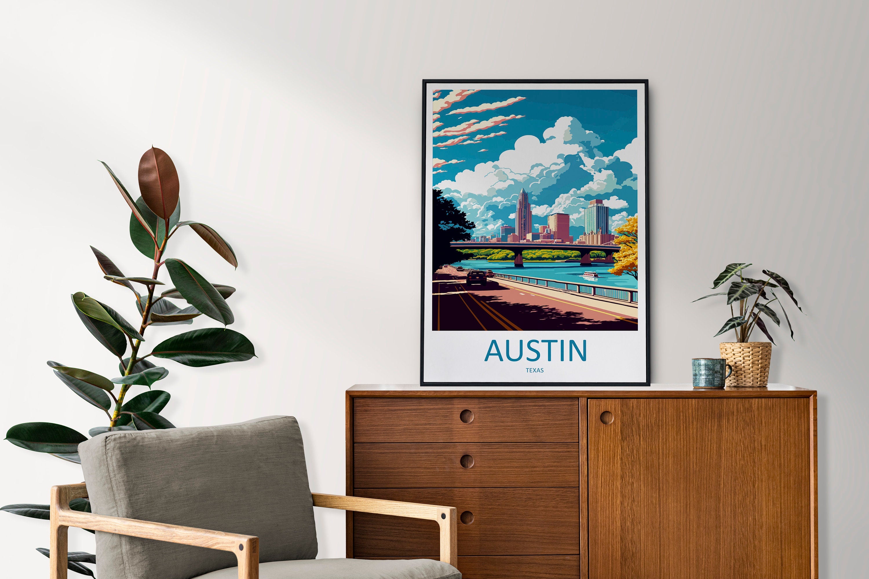 Austin Travel Print