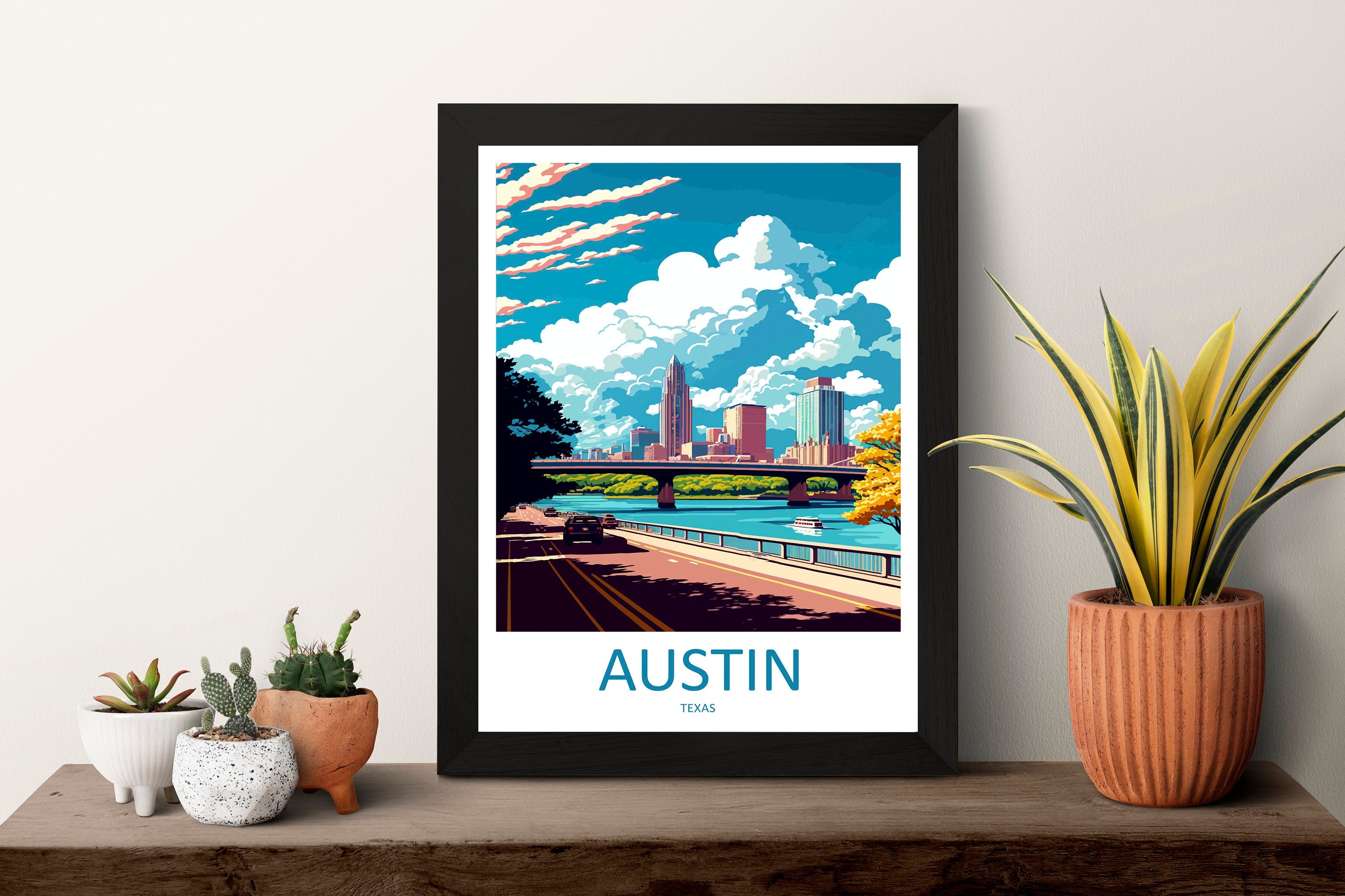 Austin Travel Print