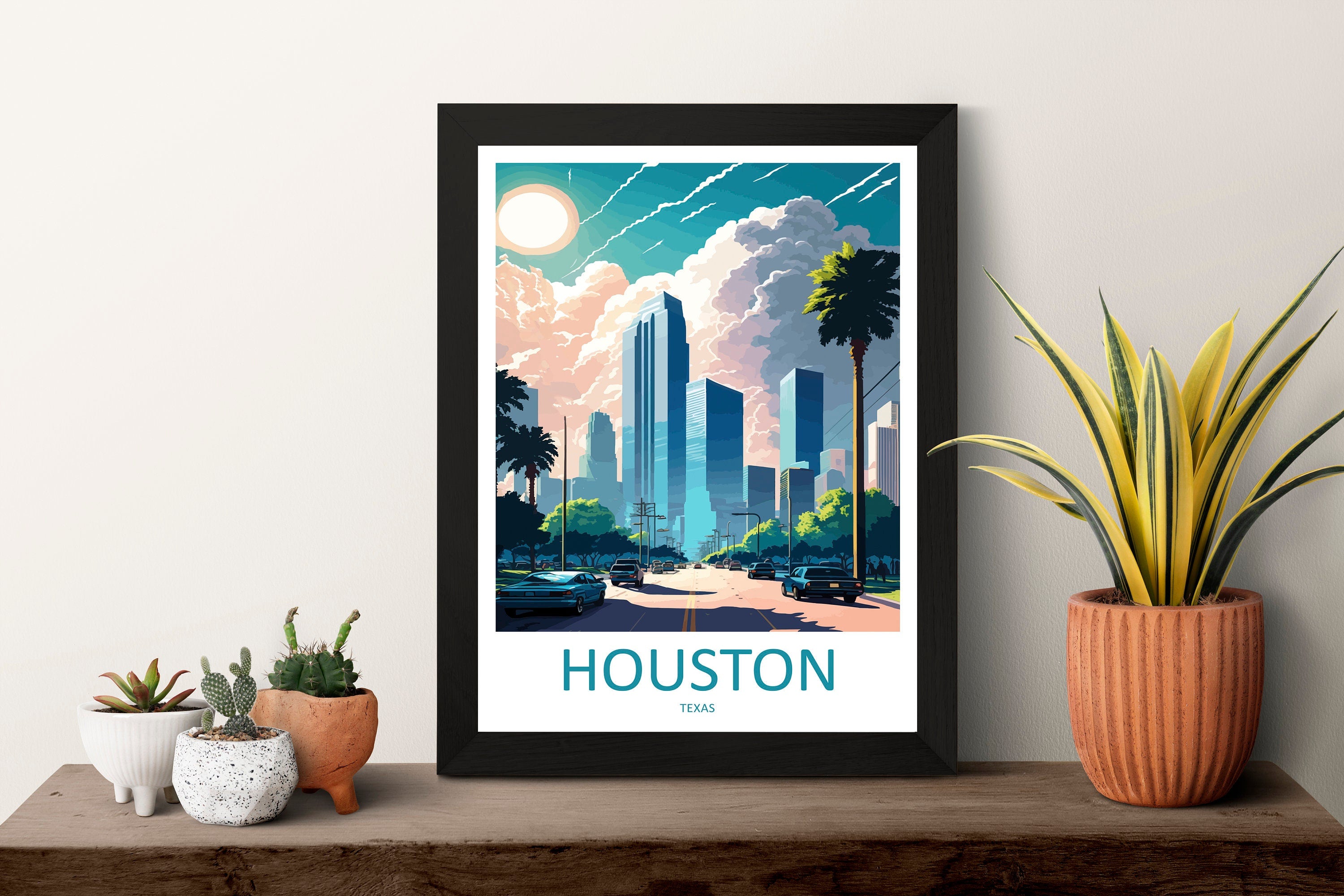 Houston Travel Print