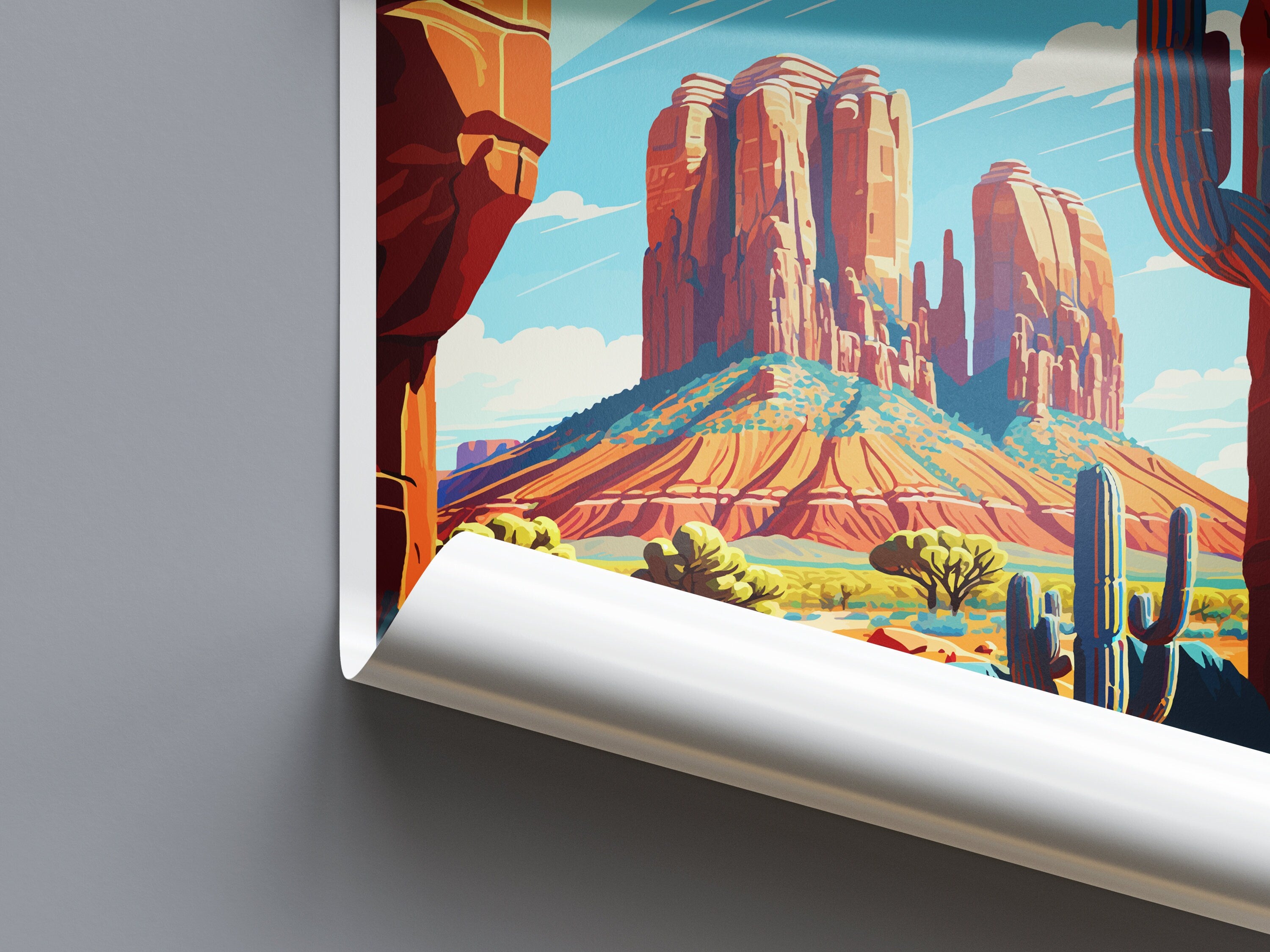 Cathedral Rock Travel Print