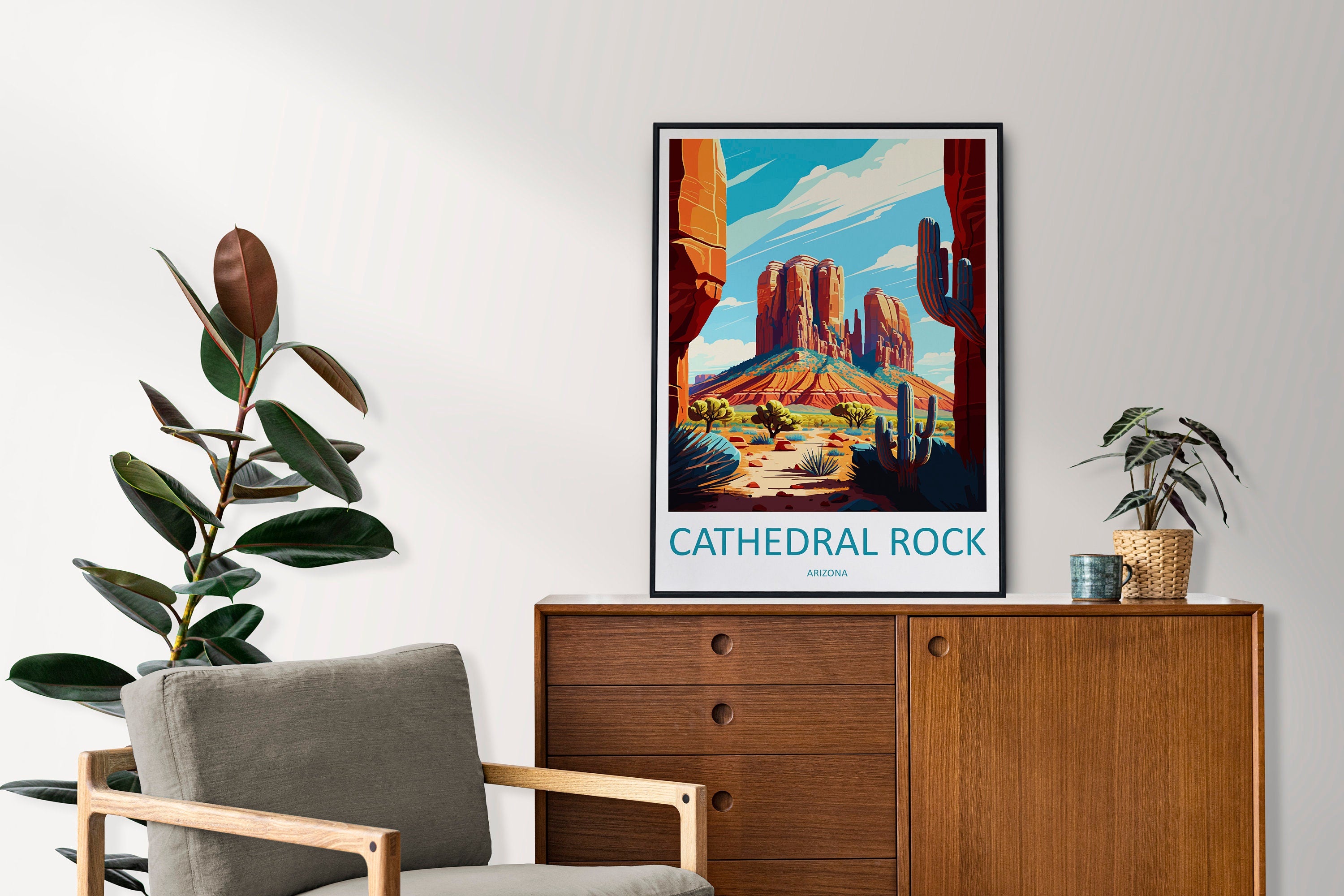 Cathedral Rock Travel Print