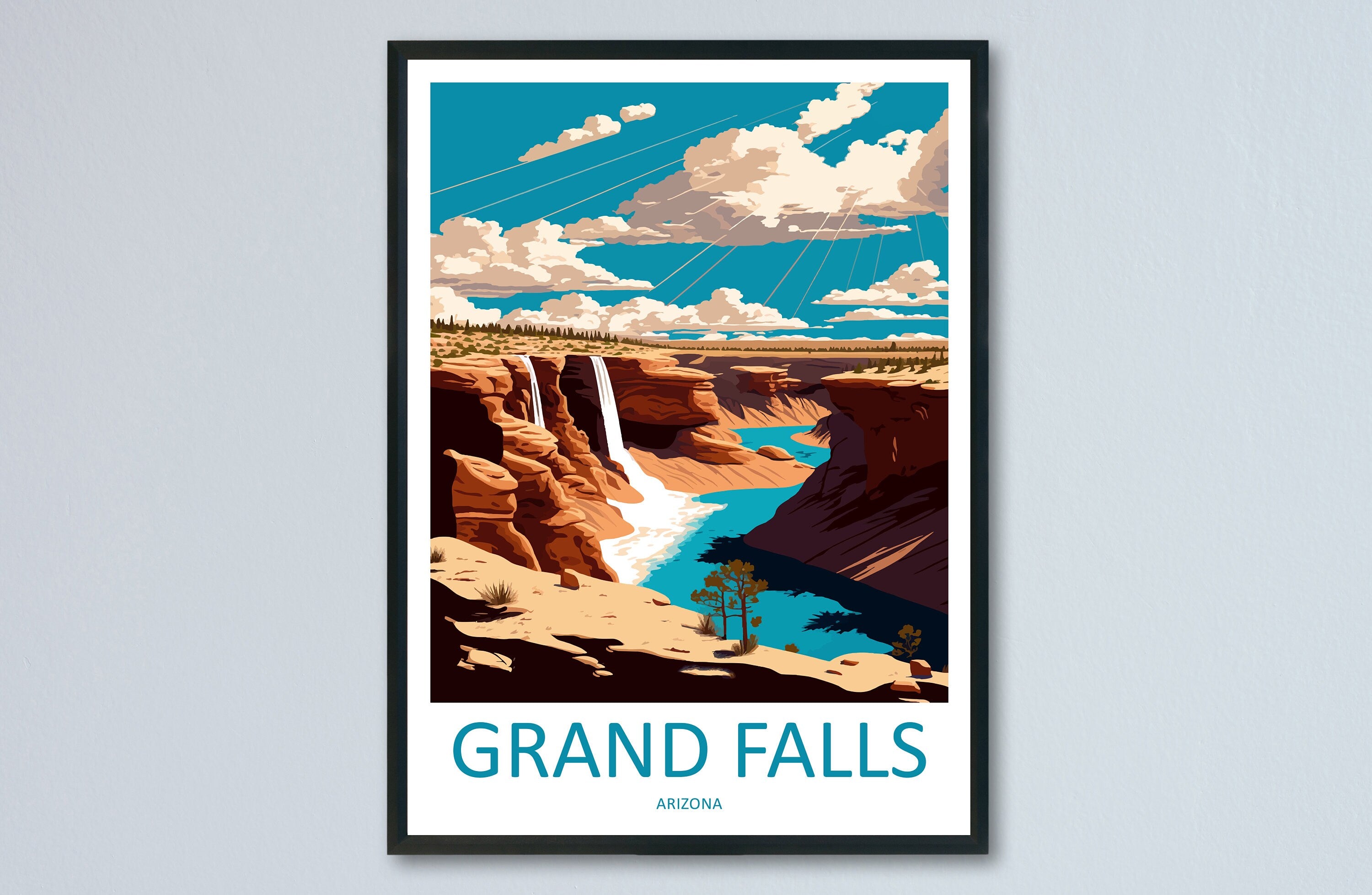 Grand Falls Travel Print