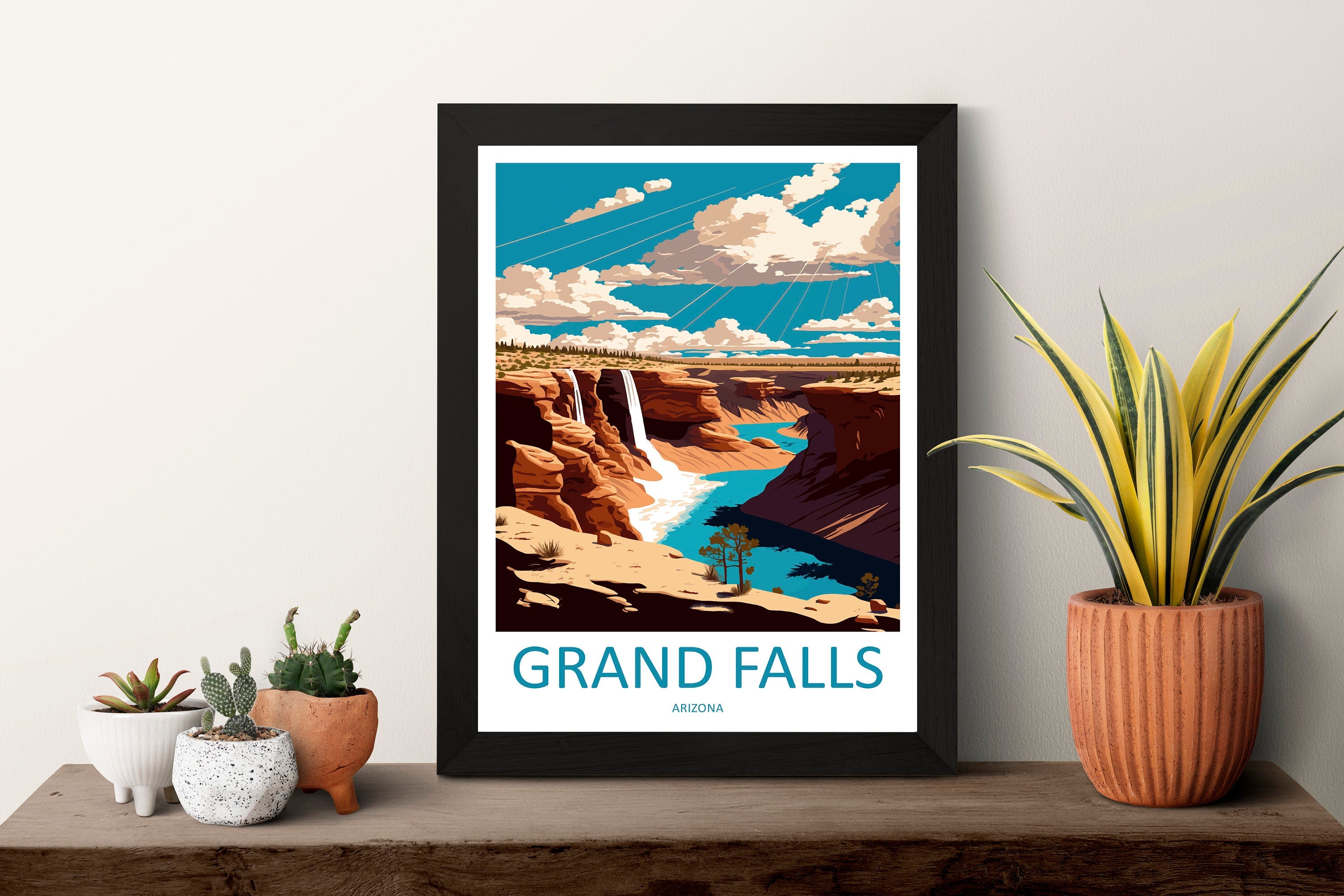 Grand Falls Travel Print