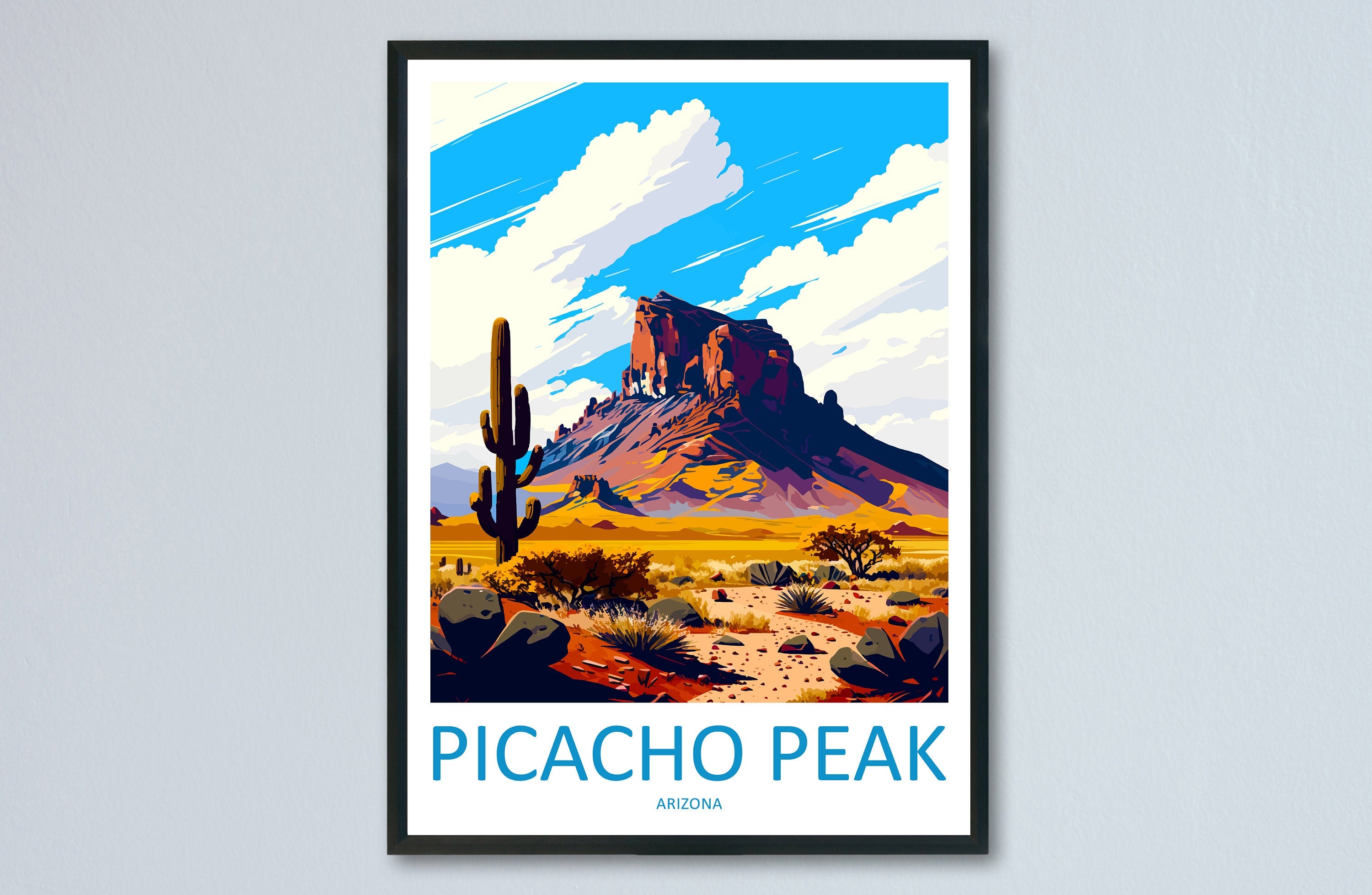 Picacho Peak Travel Print