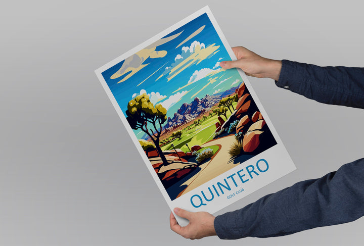 Quintero Golf Club Travel Print Wall Art Quintero Wall Hanging Home Décor Quintero Gift Art Lovers Arizona Art Lover Gift Arizona Travel Art