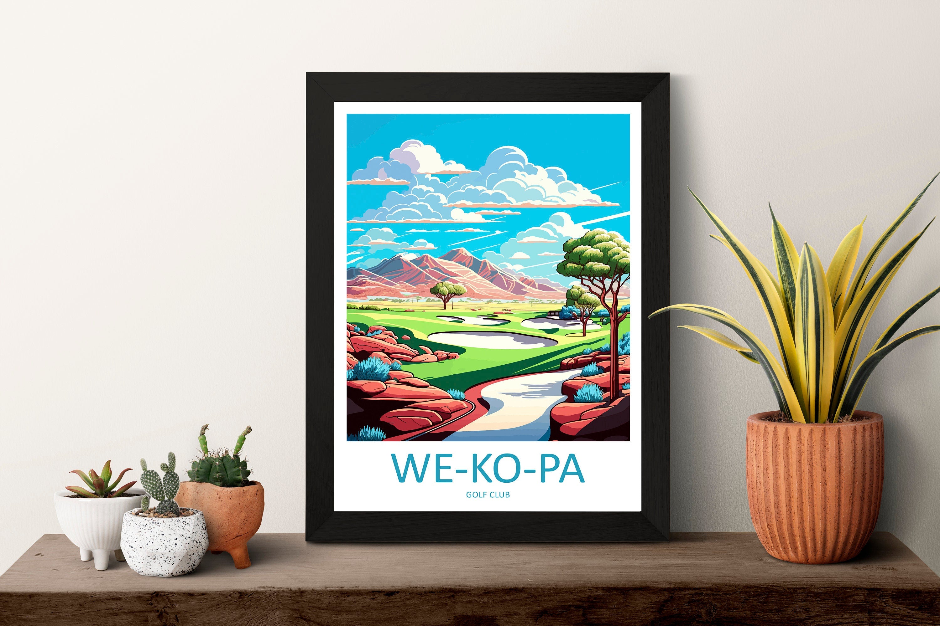 We Ko Pa Golf Club Travel Print