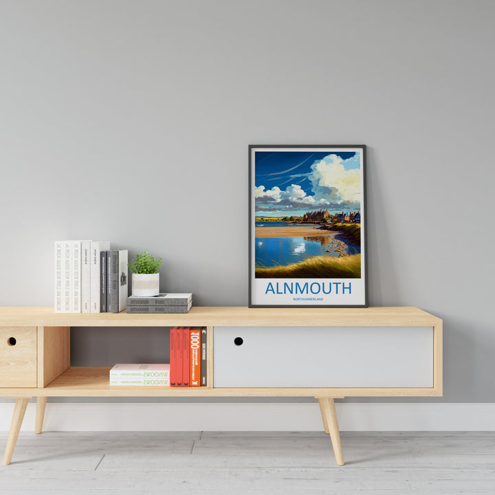 Alnmouth Travel Print Wall Art Alnmouth Wall Hanging Home Décor Alnmouth Gift Art Lovers England Art Lover Gift Print