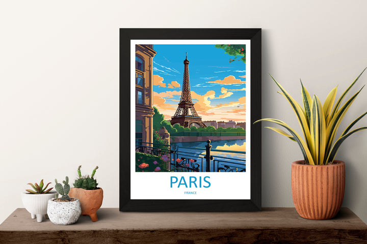 Paris Travel Print Wall Art Paris Wall Hanging Home Décor Paris Gift Art Lovers France Art Lover Gift Paris Print France Wall Art Décor