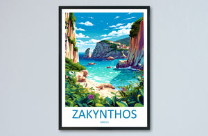 Zakynthos Travel Print