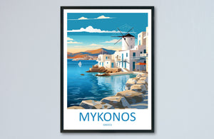 Mykonos Travel Print