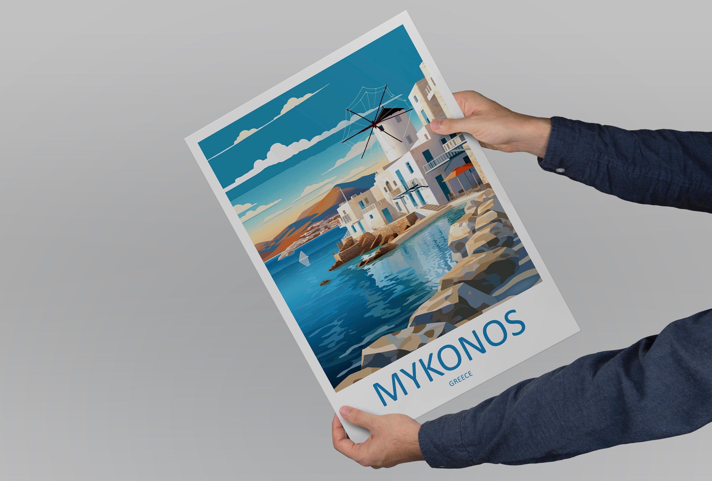 Mykonos Travel Print