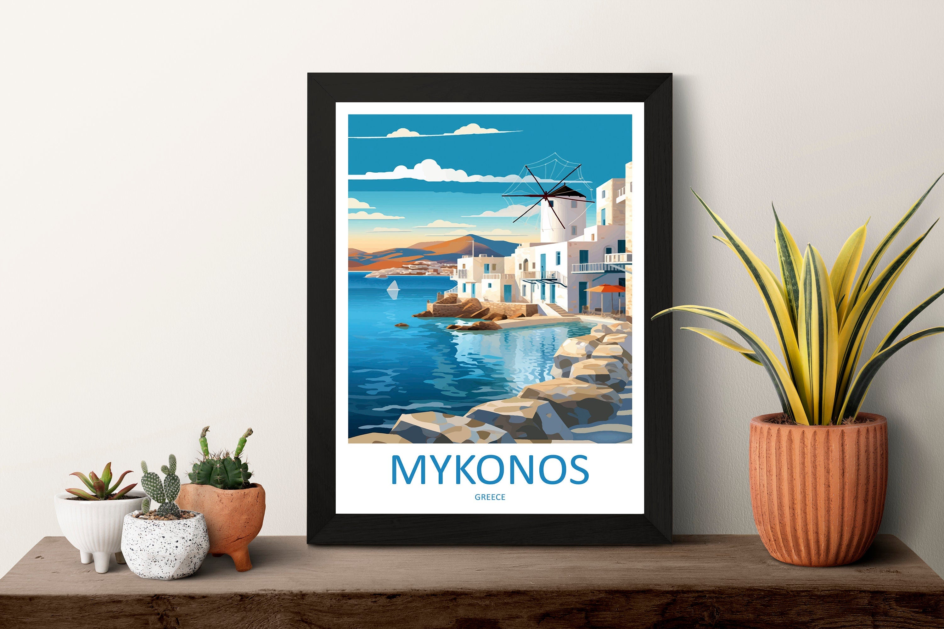 Mykonos Travel Print