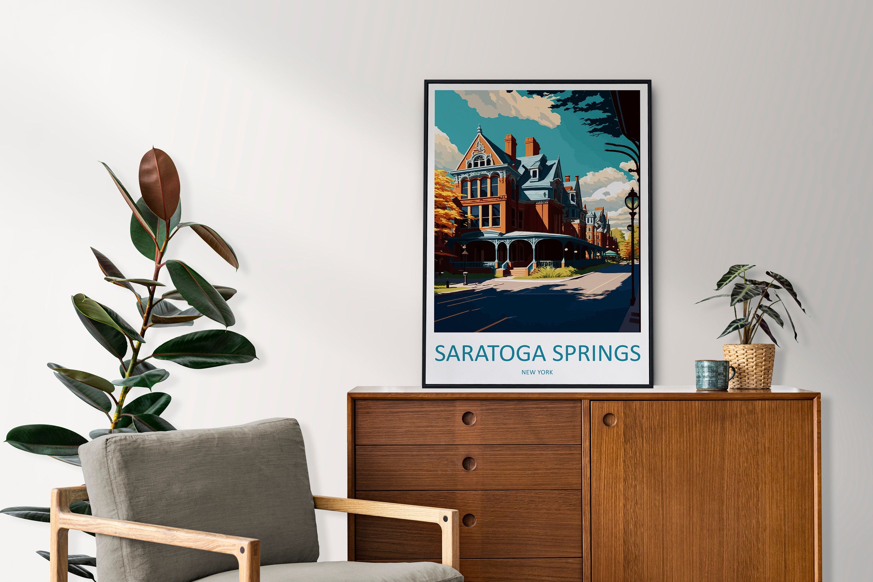 Saratoga Springs Travel Print